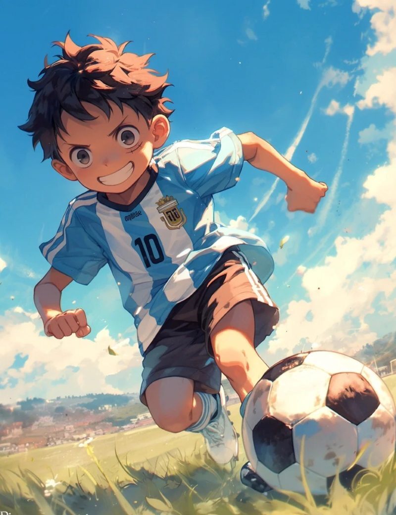 Cảnh hành động trong anime bóng đá