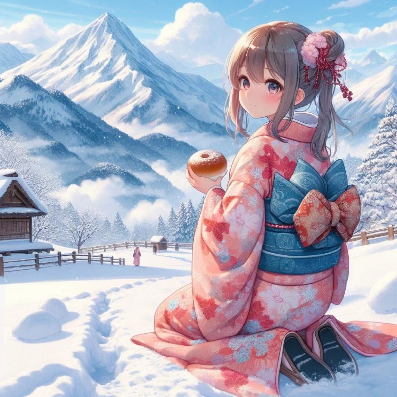 anime kimono lễ hội Nhật Bản