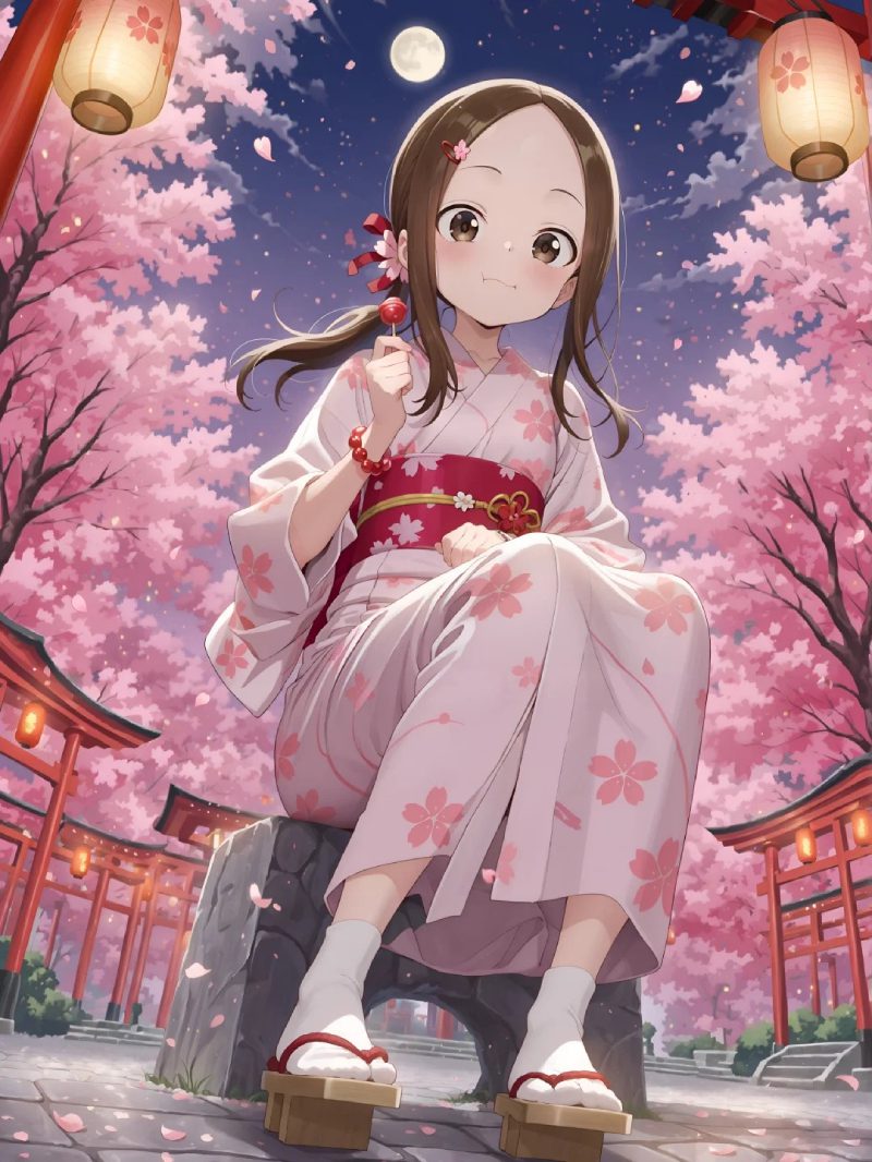 anime kimono mùa đông
