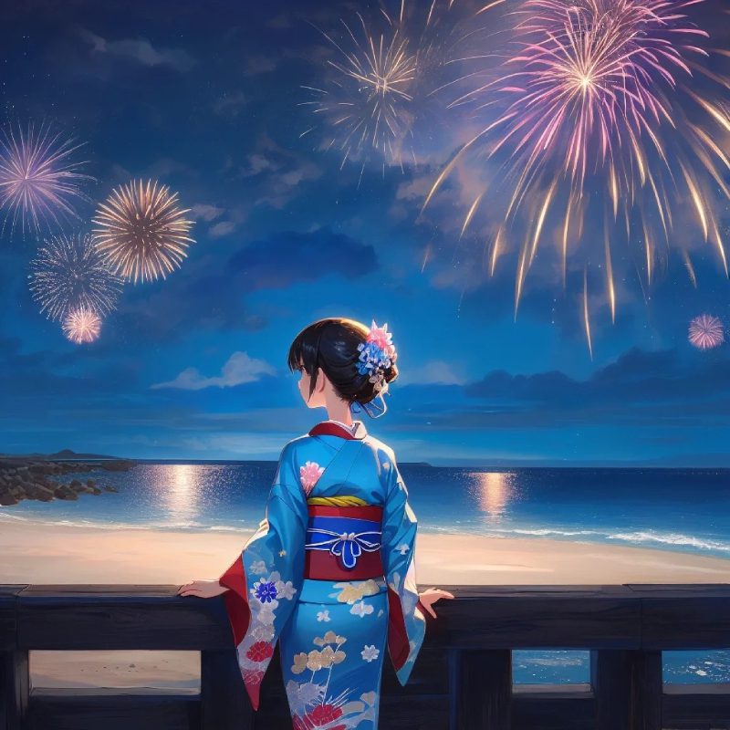 anime kimono nhân vật nữ xinh