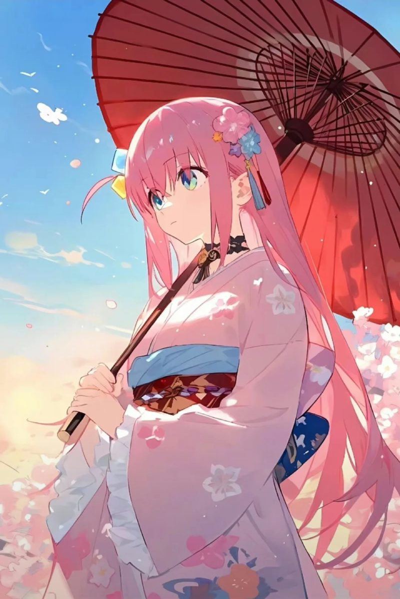 anime kimono girl che ô