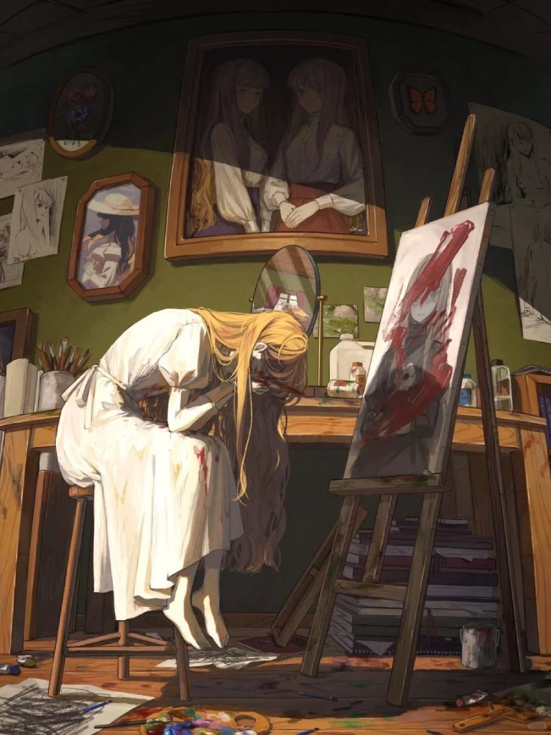 ảnh anime kinh dị đẫm máu