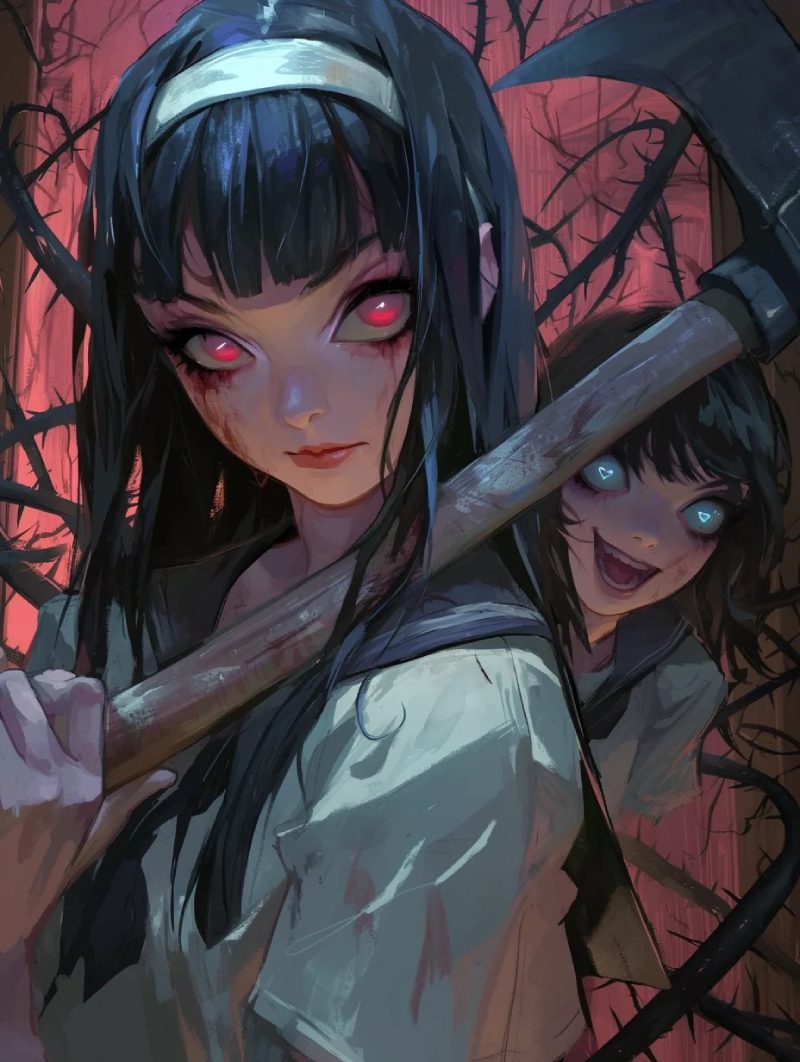 ảnh anime kinh dị siêu đáng sợ
