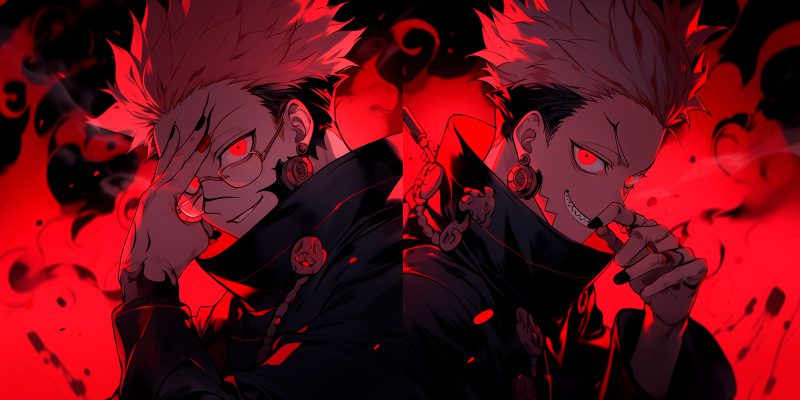 Hình ảnh Sukuna anime cực kỳ ấn tượng