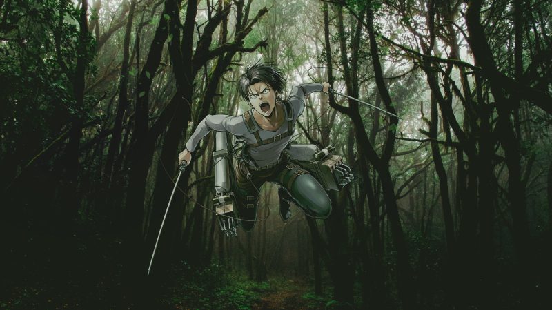 attack on titan anime wallpaper tối giản