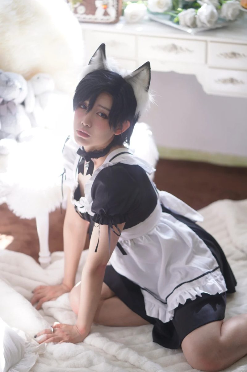 cosplay hầu gái mèo cute