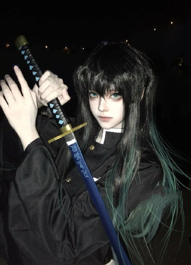 tóc giả cosplay muichiro