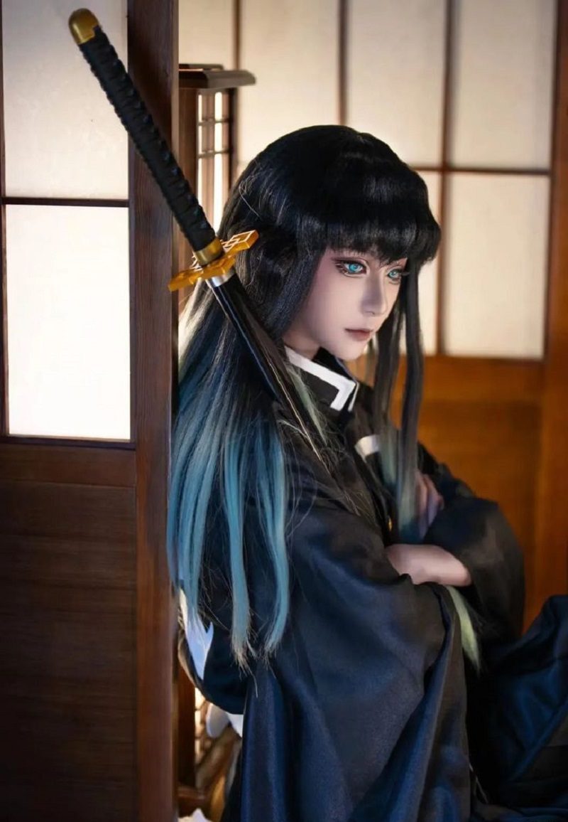 cosplay muichiro trong demon slayer