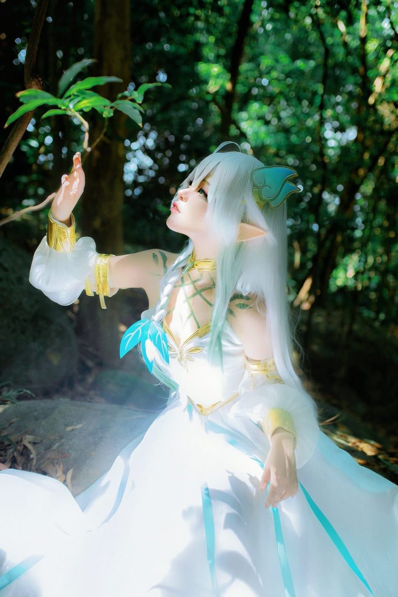 Nahida cosplay fanart