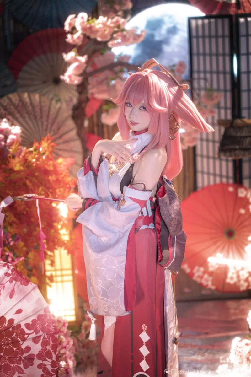 cosplay yae miko game genshin impact