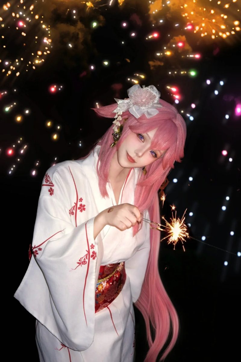 cosplay yae miko sang trọng và thần bí
