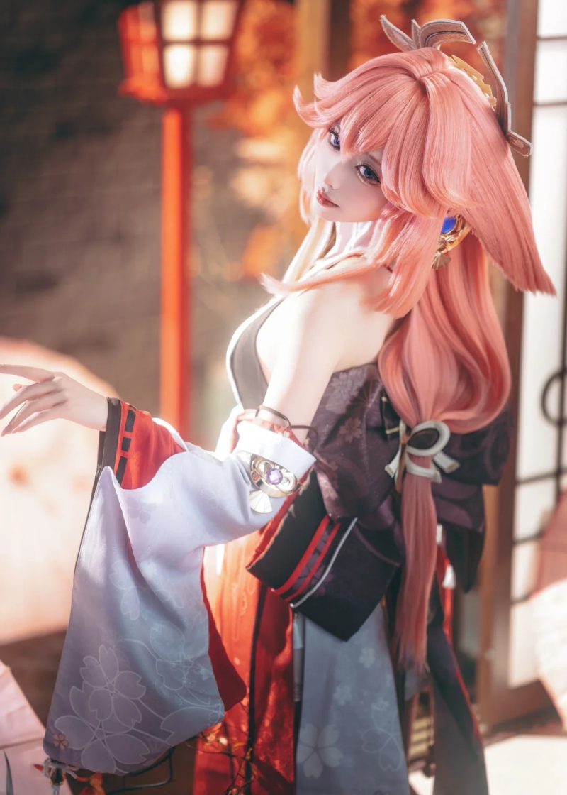hình cosplay yae miko cực chất