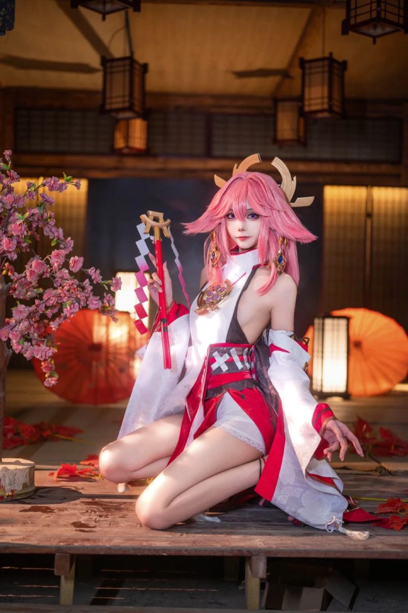 cosplay yae miko hóa thân đỉnh cao