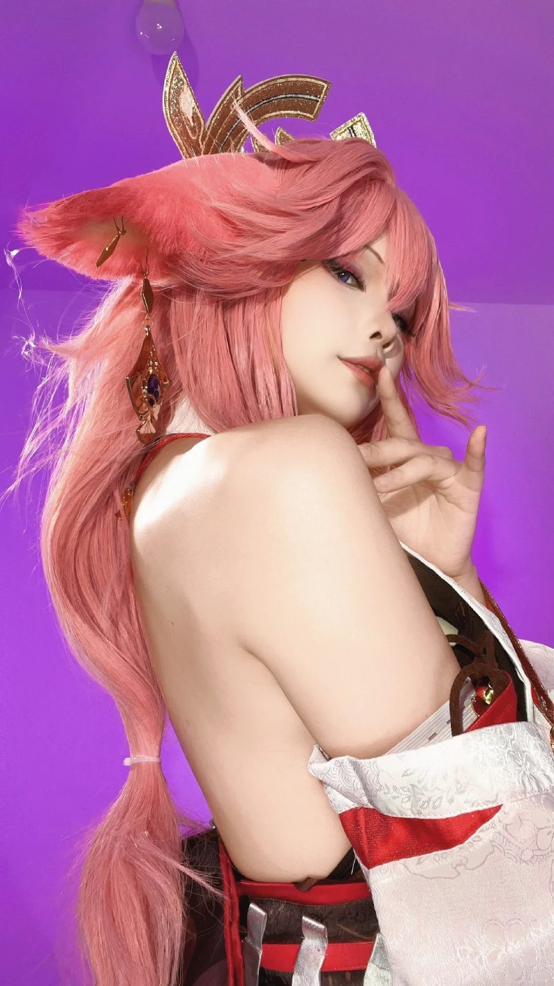 cosplay yae miko bộ cánh sang trọng