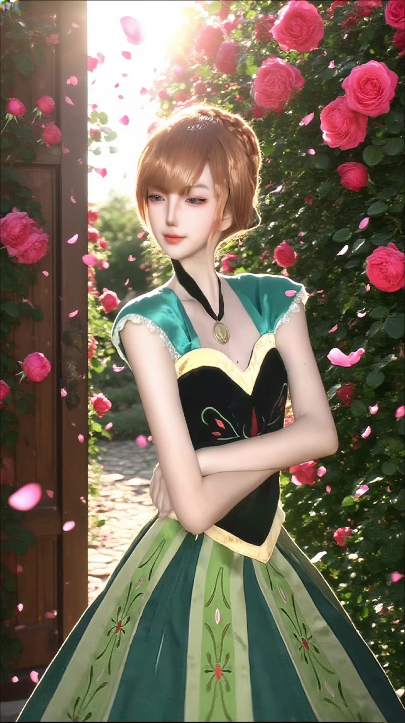 Trang phục cosplay Elsa Anna đẹp tuyệt vời