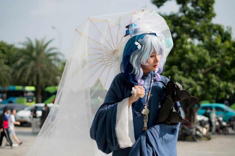 gái cosplay anime fanart