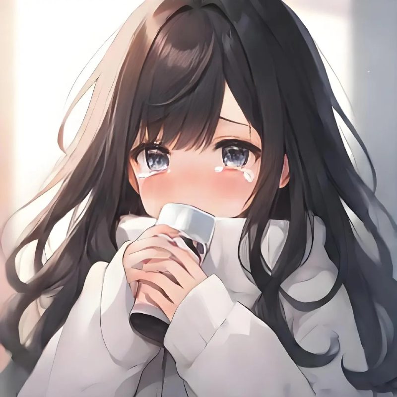 ảnh bìa anime buồn về tình yêu thất tình rơi lệ
