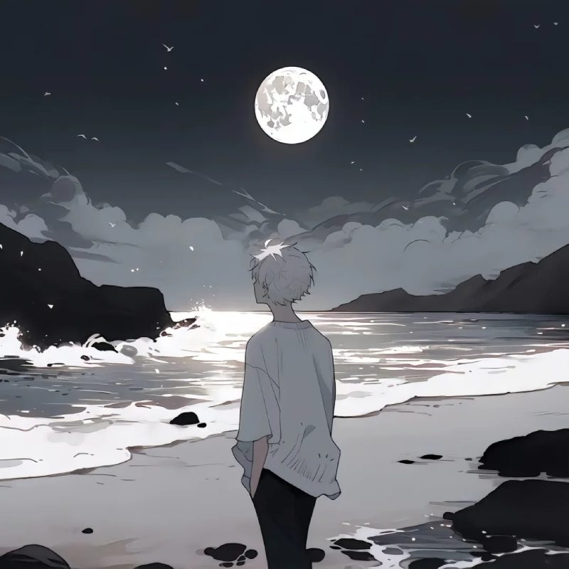 hình nền anime buồn về tình yêu thất vọng cô độc
