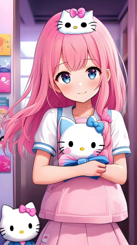 ảnh hello kitty anime đáng yêu cho avatar
