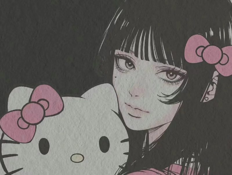 hello kitty anime hình ảnh cute dễ thương