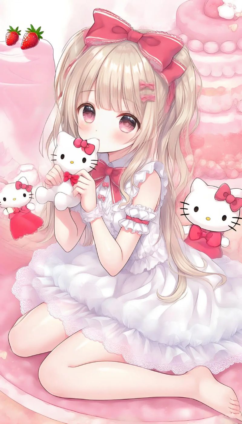 hello kitty anime ảnh đẹp lung linh