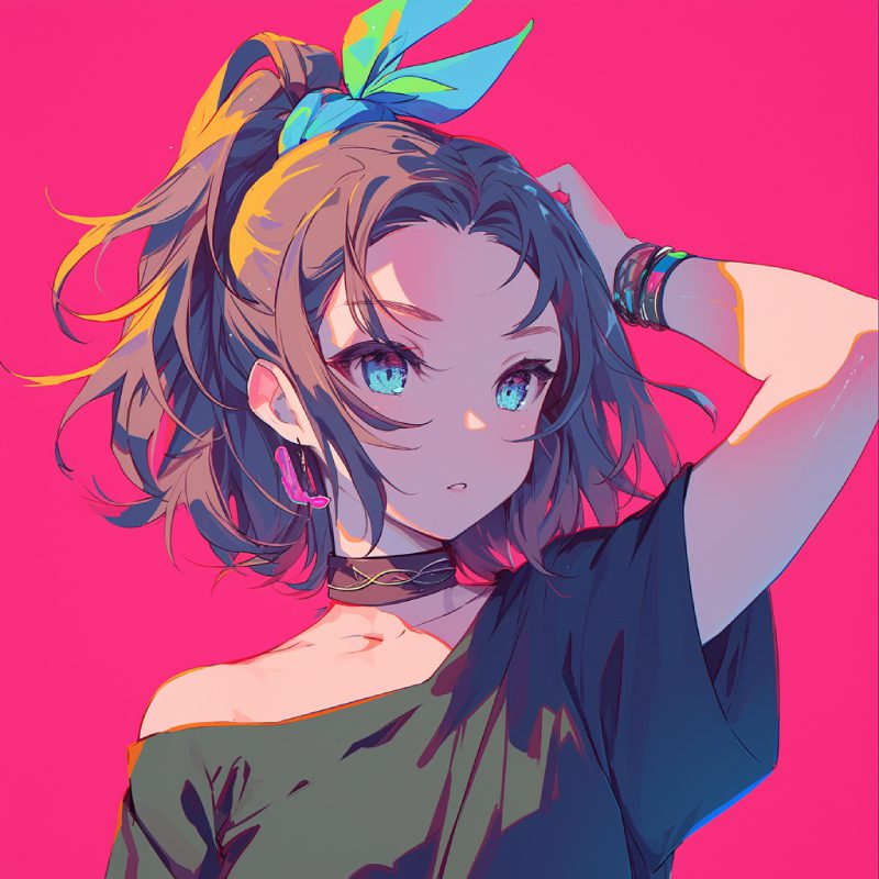 hình anime nữ ngầu