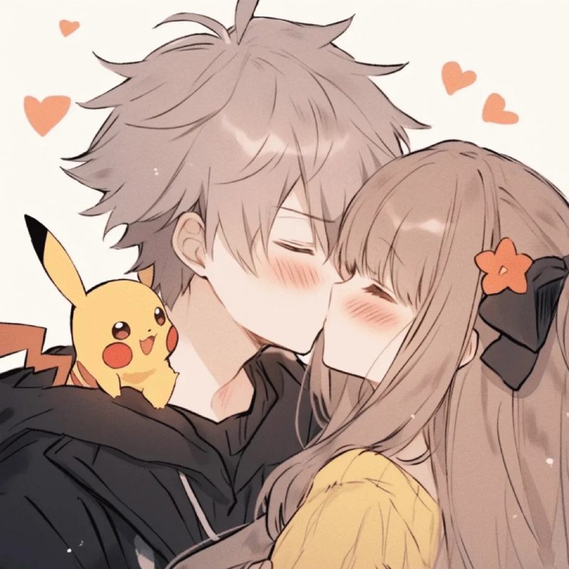 avatar anime hôn nhau đẹp