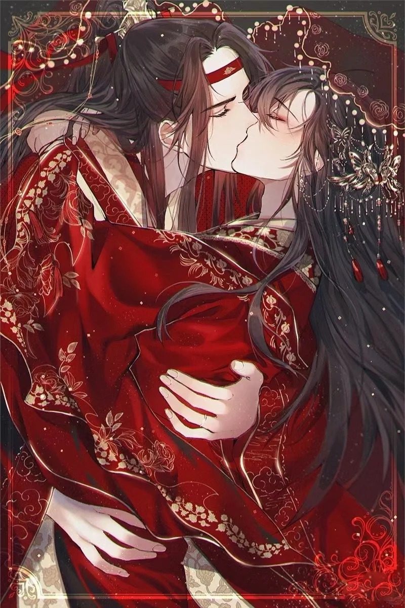 avatar anime hôn nhau hot trend
