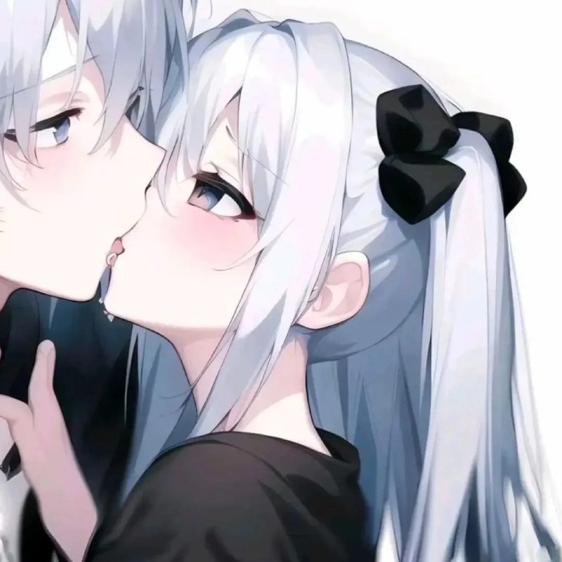 cảnh anime hôn nhau lãng mạn