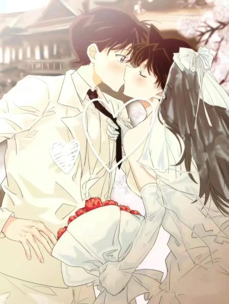 cặp đôi anime hôn nhau lãng mạn