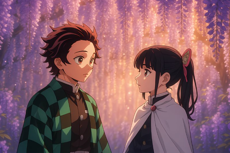 ảnh kanao anime và tanjiro kimetsu