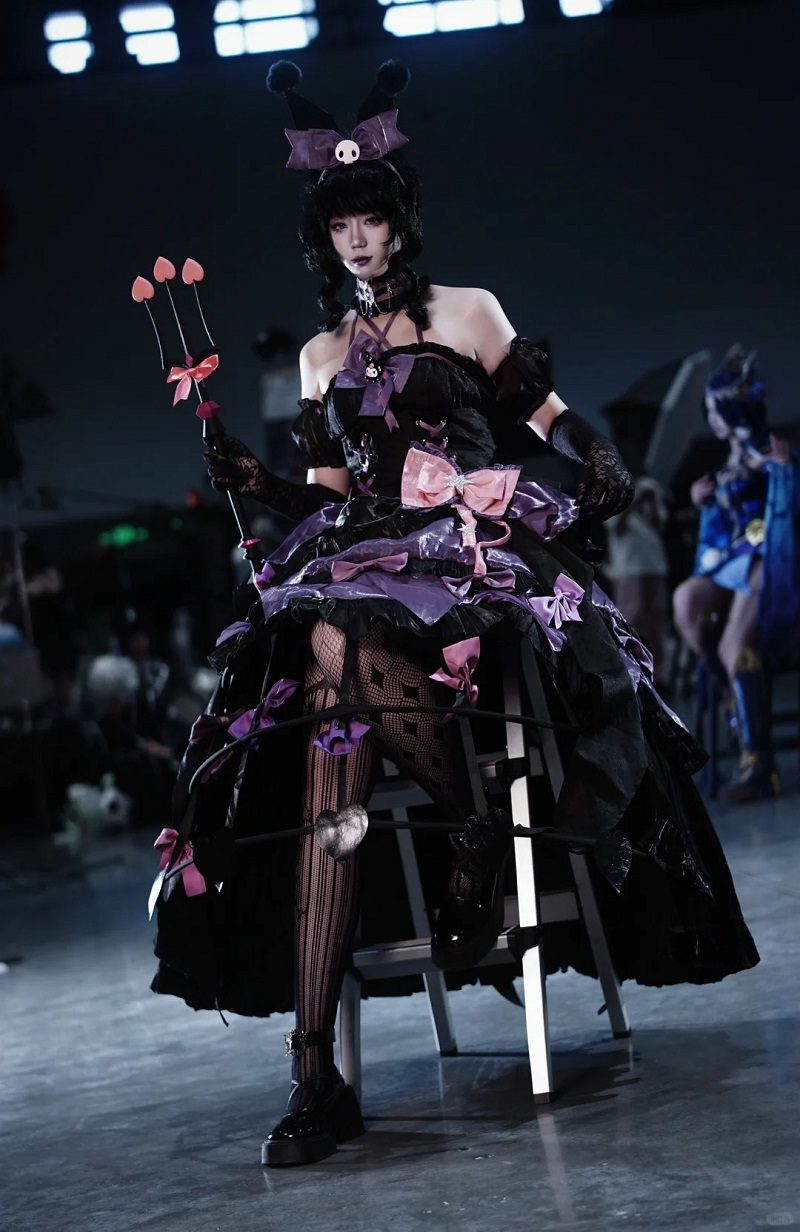 cosplay kuromi đen