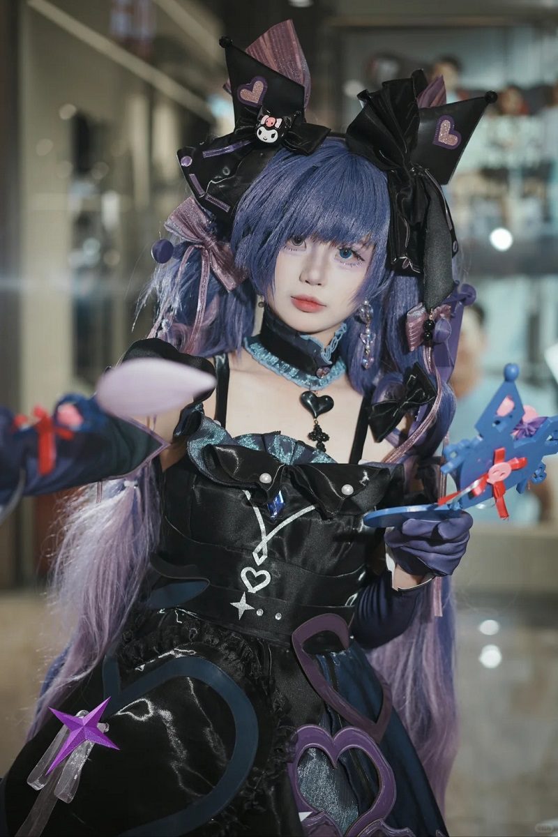 kuromi cosplay dễ thương đáng yêu