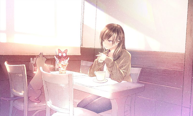 mèo anime ngầu hình nền