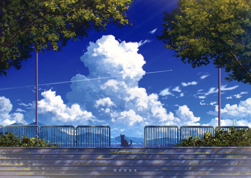 mèo anime wallpaper pc đẹp