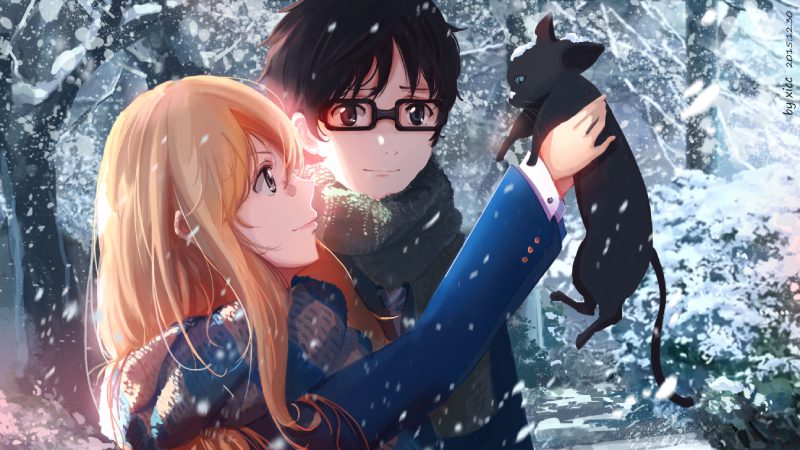 hình nền mèo anime