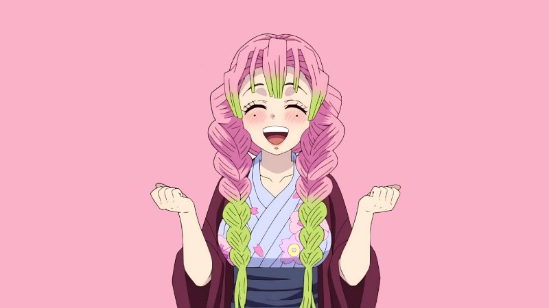 hình ảnh mitsuri anime nữ kiếm sĩ xinh đẹp