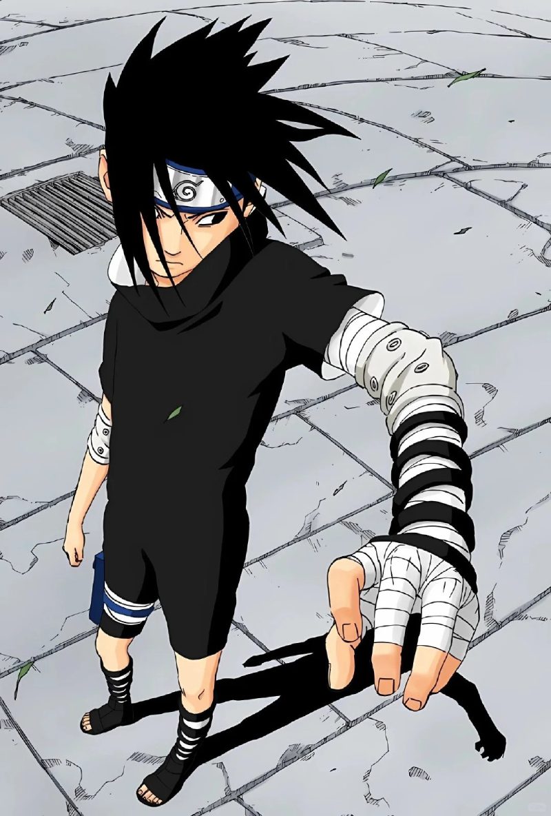 Sasuke Uchiha chiến đấu anime
