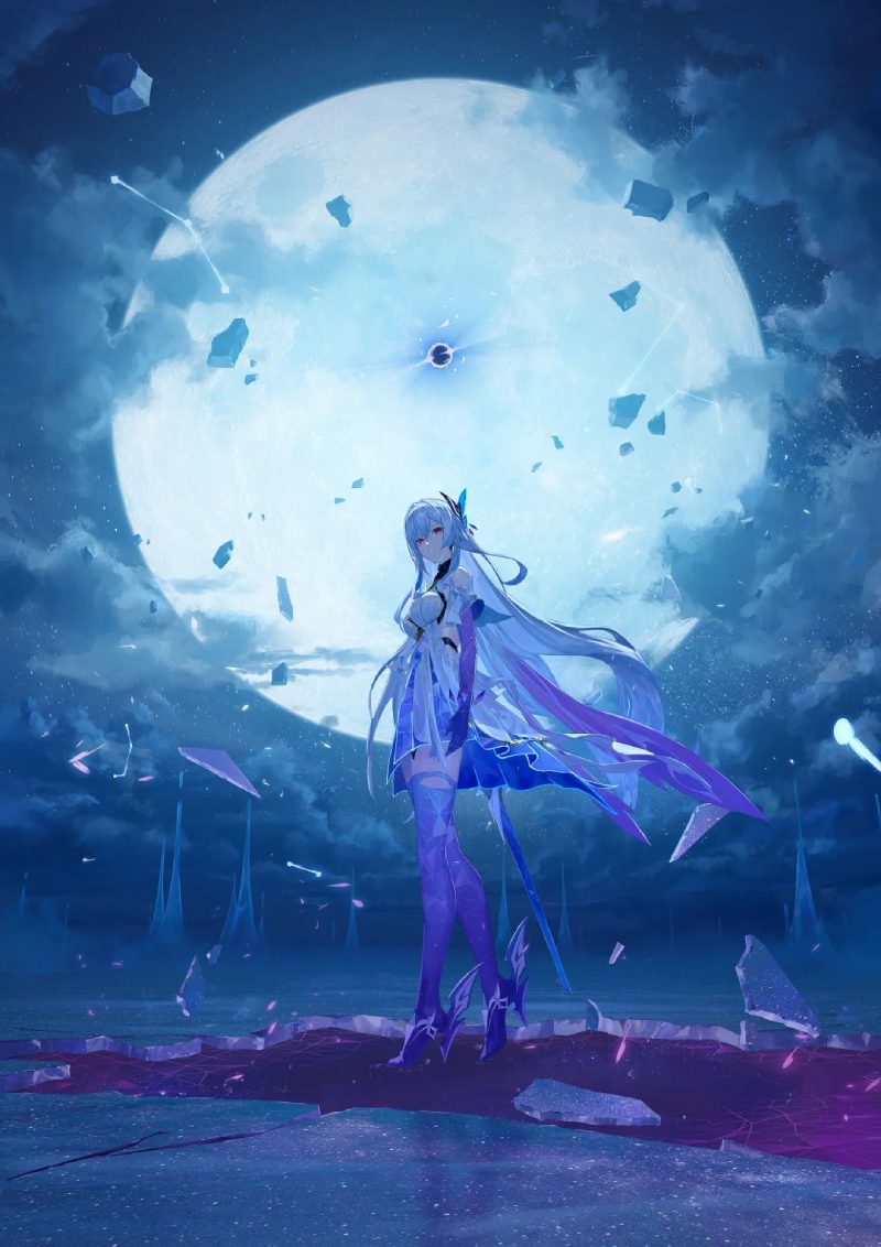 hình cosplay skirk genshin chân thực