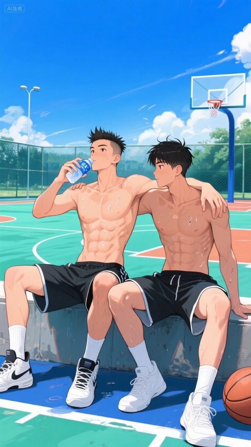 trai anime 6 múi
