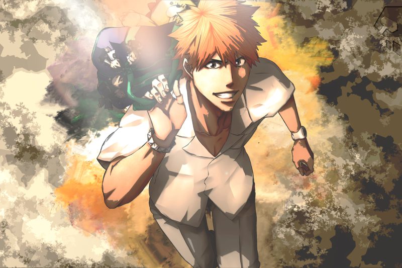ảnh ichigo với mái tóc cam nổi bật