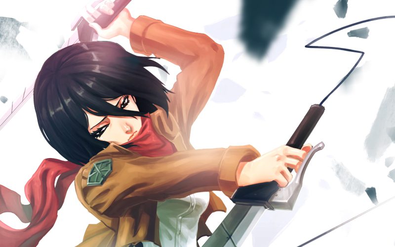 ảnh mikasa ngầu nhất trong attack on titan