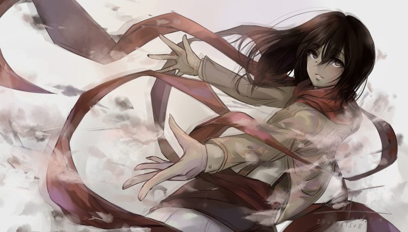 hình mikasa ackerman lạnh lùng full hd
