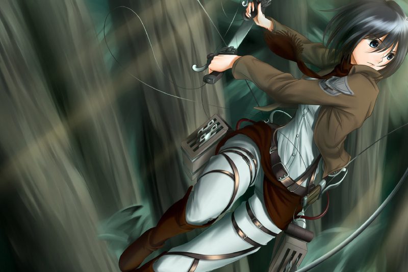 mikasa anime art phong cách Nhật