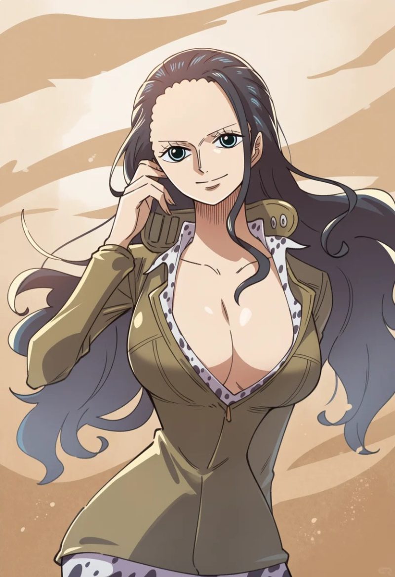 Nico Robin với phong cách cổ điển đẹp