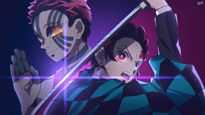 ảnh chất lượng cao akaza demon slayer