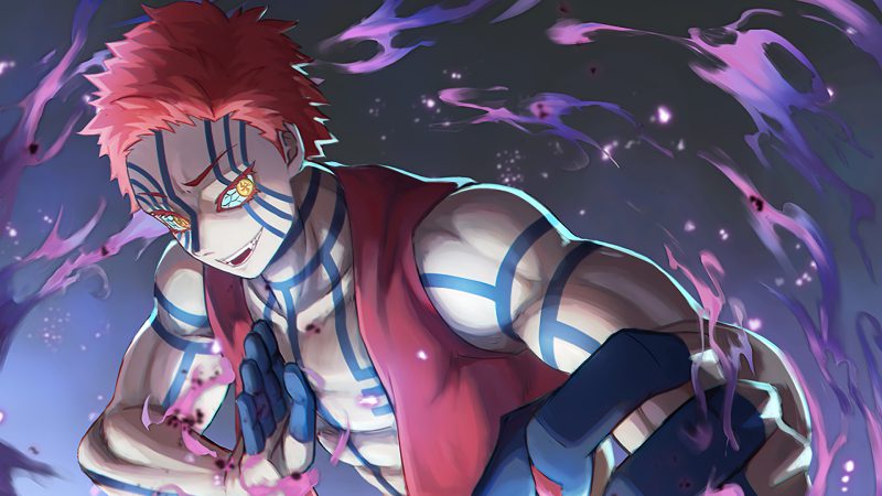 akaza demon slayer fanart siêu đẹp