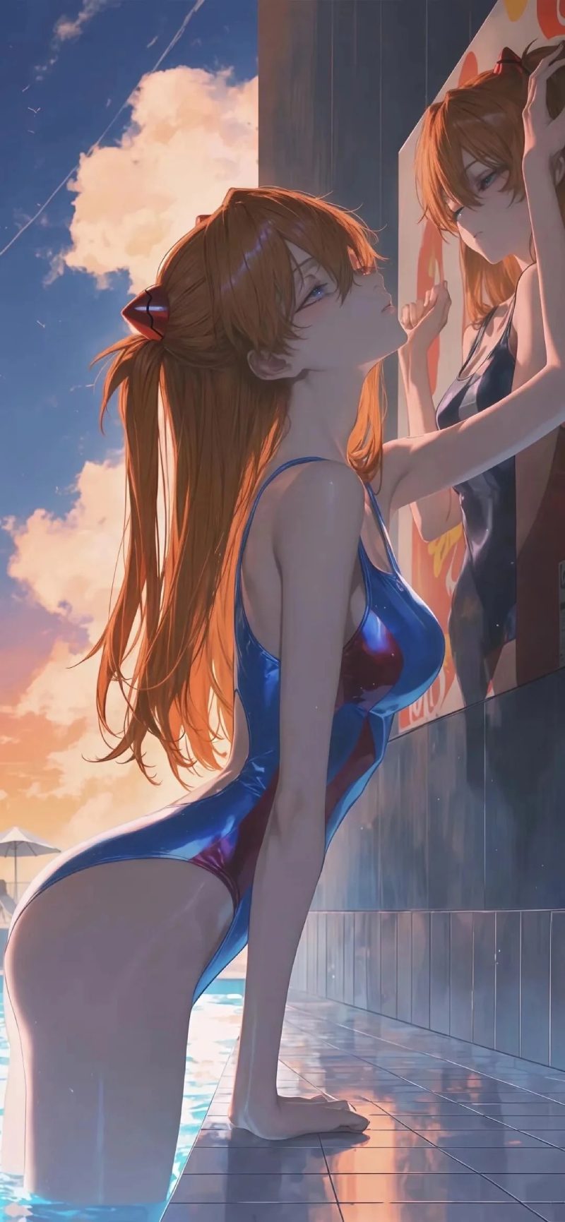 hình ảnh anime bikini làm hình nền mùa hè