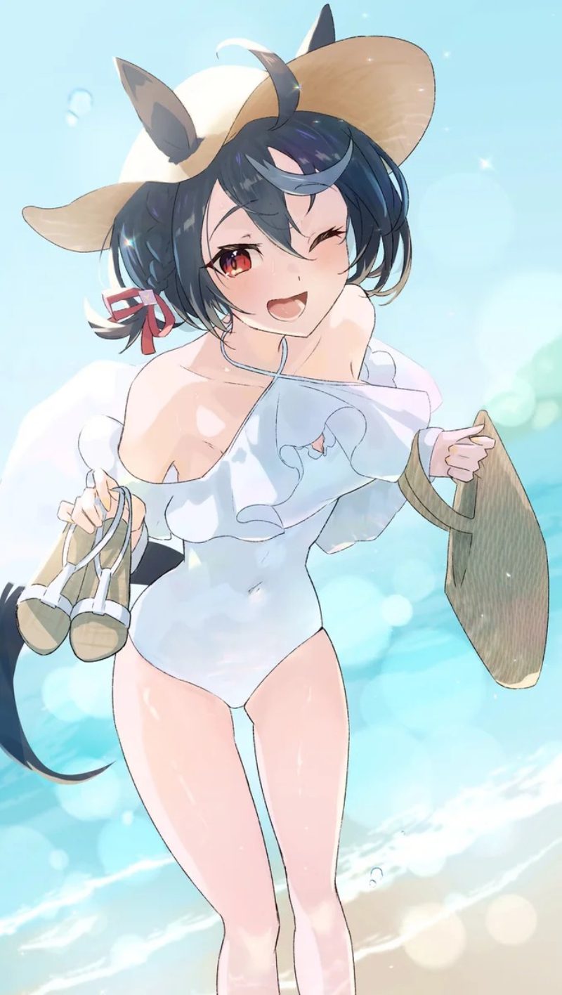 ảnh anime bikini cặp đôi tình cảm dễ thương