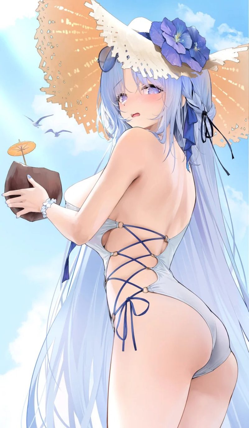 anime girl mặc bikini ảnh nền chất lượng cao